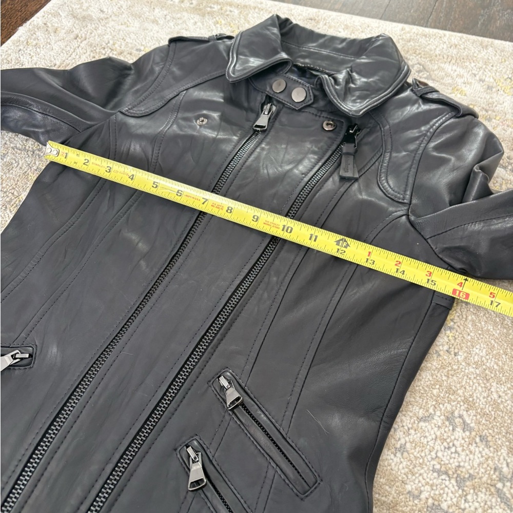 Mackage Lamb Leather Motorcycle Jacket - Picture 12 of 15